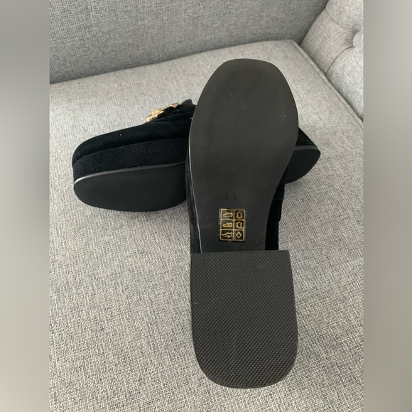 Jeffrey Campbell Black Loafers with Gold Accent - Picture 10 of 12